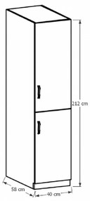 Zondo Dulap de bucătărie pentru alimente D40SP Sillina (sosna andersen). 1015030