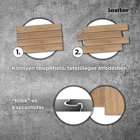 Pardoseală vinil-spc Leziter Berben stejar 1220x180x4,5 mm 2.196/buc