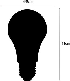 Set de 3 becuri LED inteligente E27 A60 mat RGBW 8.5W 806lm 2700K