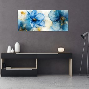 Tablou - Floral, pictură cu cerneală (120x50 cm)