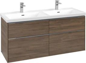 Villeroy & Boch Subway 3.0 dulap 127.2x46.2x57.6 cm sub chiuveta pe perete stejar C568L0VH