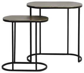 Măsuțe auxiliare 2 buc. din metal 26x53 cm Bocov – Light &amp; Living