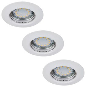 Rabalux 1046 - SET 3x Corp de iluminat tavan fals LITE 3xGU10-LED/3W/230V