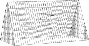 vidaXL Cușcă pentru pui Argintiu 110 x 55 x 55 cm Oțel Galvanizat