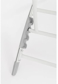 Șezlong de grădină alb din metal Taylor – Bizzotto