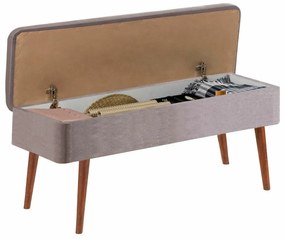 Bancă Vina 2 Grey and Walnut