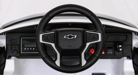 Masinuta Electrica cu acumulator pentru copii NOVOKIDS™ Chevrolet Tahoe SUV, Roti din Cauciuc EVA, Max 25 kg , Usi cu deschidere , 3 Viteze, Lungime