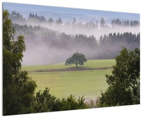 Tablou - Lunca cu copac (90x60 cm)