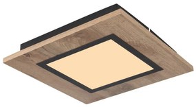 Plafoniera LED design industrial Lea negru, maro