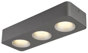 Spot LED aplicat aluminiu gri HANGARAU 3