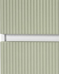 Dulap suspendat Trent alb-verde