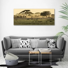 Tablou canvas Girafele pe savana