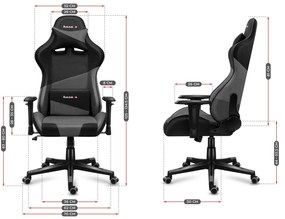Fotoliu gaming Fusion 6.2 (negru + gri). 1087484