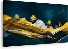 Tablou - Peisaj, cerb (90x60 cm)