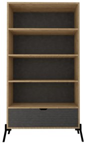Set mobilier living Ponusetta (Stejar zafir + antracit). 1107146