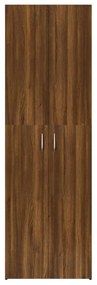 Dulap de birou, stejar maro, 60x32x190 cm, lemn prelucrat Stejar brun