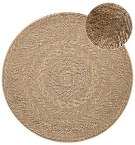 Covor adecvat interior/exterior NORTHRUGS Almendro, Ø 160 cm, bej