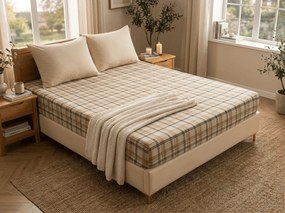 Cearsaf Cocolino microplus cu elastic PLAID 200x200 cm crem