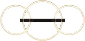 Plafoniera LED metal negru FLETCHER D2
