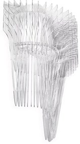 Aplica de perete design Art Deco realizata manual Aria Transparent
