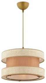 Lustră pe cablu HALO 1xE27/60W/230V bej/crem