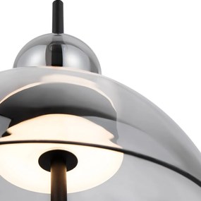 Lustra/Pendul LED design modern decorativ Bangkok 25cm, fumuriu