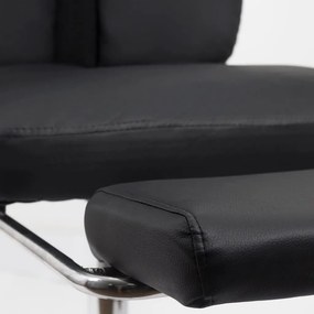 Scaun de birou cu suport de picioare retractabil OFF 321 negru