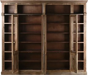 Bibliotecă din lemn masiv de mango, finisaj natural, „Ladder”