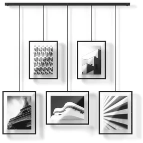 Rame negre de agățat din metal 5 buc 66x69 cm Exhibit – Umbra