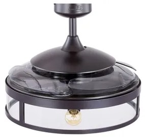 Ventilator LED de tavan FANAWAY 212927 CLASSIC 3xE27/4W/230V negru + telecomandă