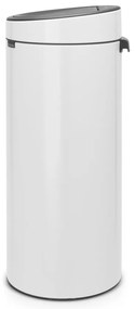 Coș de gunoi alb cu senzori de atingere din oțel 30 l Touch Bin – Brabantia