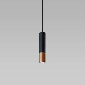 Lustră pe cablu LOOPEZ 1xGU10/40W/230V neagră/cupru Sollux SL.0946