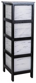 Comoda cu 4 sertare Prier, Creaciones Meng, 26x32x81 cm, lemn de paulownia