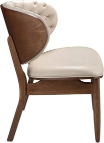 Fotoliu elegant design italian Sand-Walnut