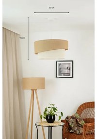 Brilagi - Lustr SHINE 1xE27/15W/230V, pr. 50 cm, bej/crem