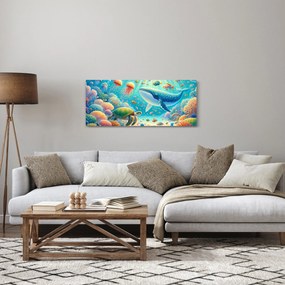 Tablou - Lumea sub apă (120x50 cm)