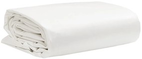 vidaXL Prelată, alb, 5x8 m, 650 g/m²
