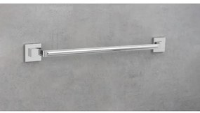 WENKO 22684100 - Suport pentru prosoape VACUUM-LOC QUADRO ED, 60,5 x 6 cm, argintiu / crom lucios