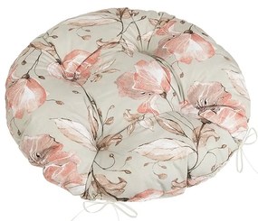 Bellatex Perna Adéla matlasată rotundă Liliesomon, gri 40 x 40 cm