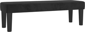 vidaXL Bancă, negru, 100x30x30 cm, catifea