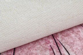 BAMBINO 2185 covor lavabil Balerina, pisicuta pentru copii anti-alunecare roz - SECUNDAR-COTATI PRODUSUL