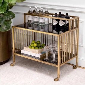 Gheridon, Masuta cu roti design LUX Rutherford