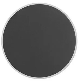Aplica LED de perete design ambiental CYRCLE 20cm negru