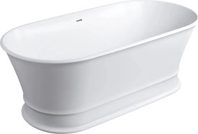 Cada freestanding compozit Omnires Classica M+ finisaj alb mat 170x84 cm