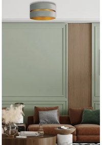 Plafonieră Duolla DUO 1xE27/15W/230V d. 40 cm verde deschis/auriu