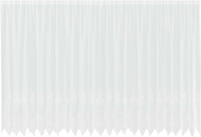 vidaXL Cortină din Dantelă cu perdele Alb 240 x 600 cm Poliester