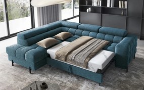 Colțar lemn masiv Ferry Extensibil Material Amore 40, 276 × 72 × 200 cm