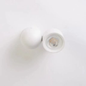 Aplica cu spot directionabil Perla, alb