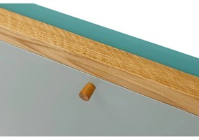 Masă extensibilă de perete Woodman Banti, albastru