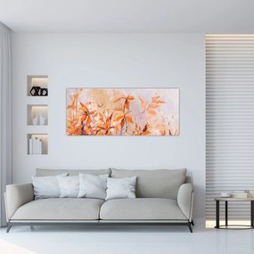 Tablou - Flori pictate (120x50 cm)